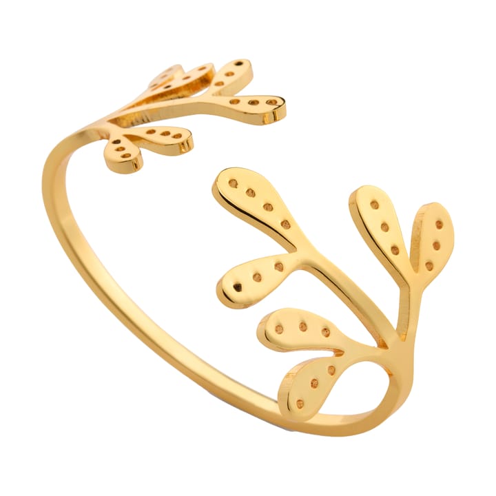 Mistletoe servietring 2-pak, Brass Cooee Design