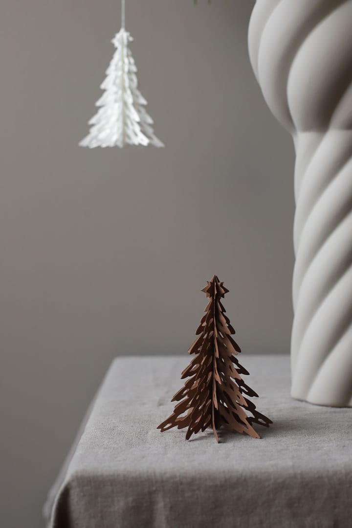 Paper Pinetree dekorationsophæng 2 stk, Coffee Cooee Design