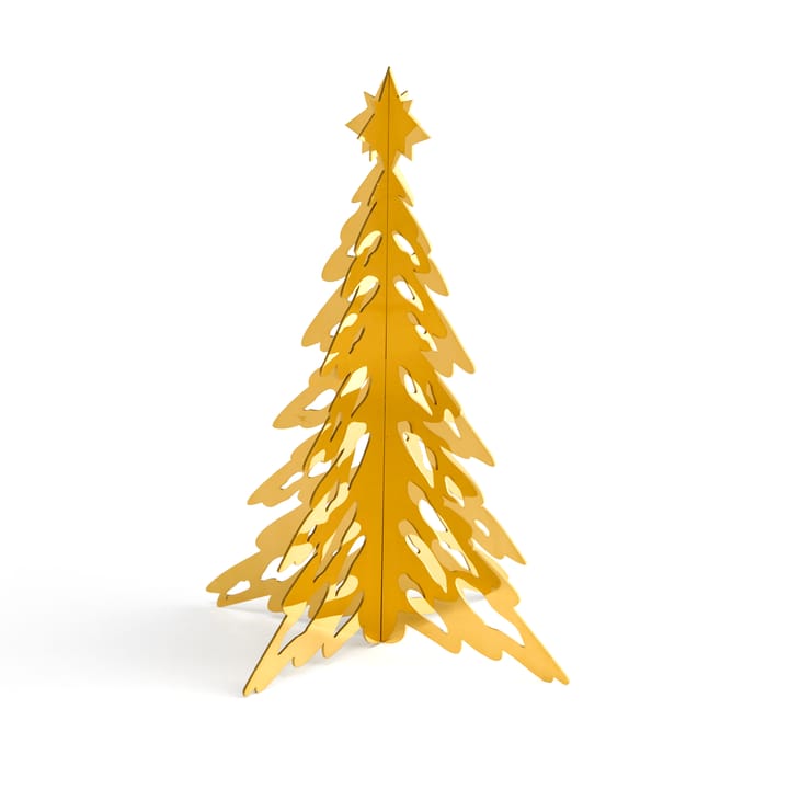 Pinetree dekorationstræ 15 cm - Brass - Cooee Design