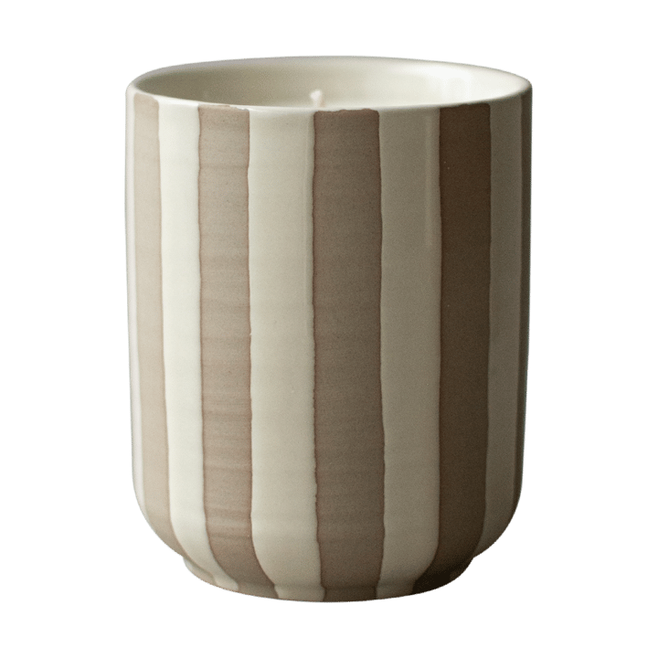 Burn duftlys 60 h - Stripe creme - DBKD