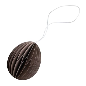 Ovoid påskeophæng papir 7 cm - Brown - DBKD