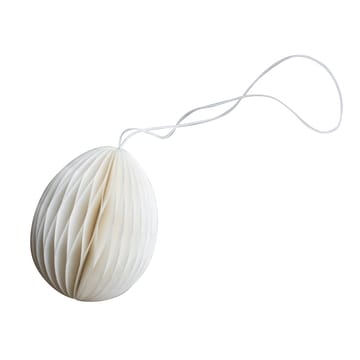 Ovoid påskeophæng papir 7 cm - White - DBKD