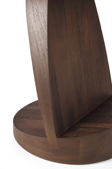 Oblic sidebord Ø52 cm - Brunbejdset teak - Ethnicraft