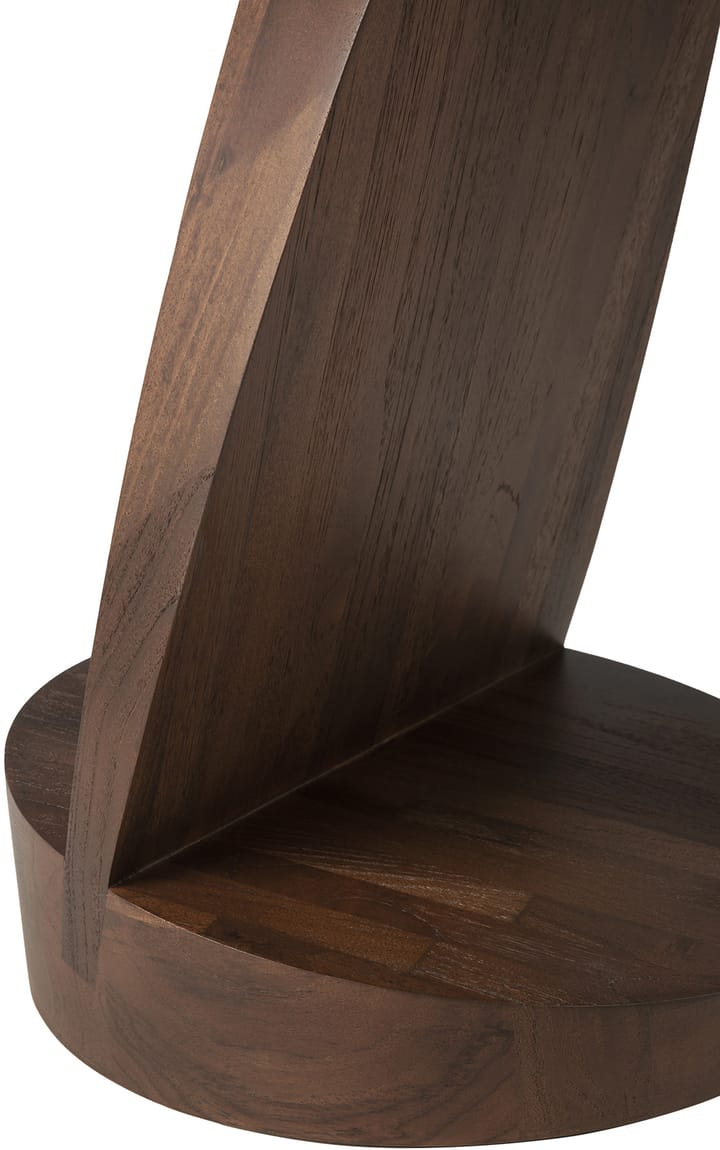 Oblic sidebord Ø52 cm, Brunbejdset teak Ethnicraft