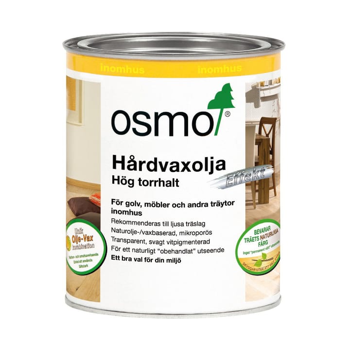 Osmo hårdvoksolie til eg, White 750 ml Ethnicraft