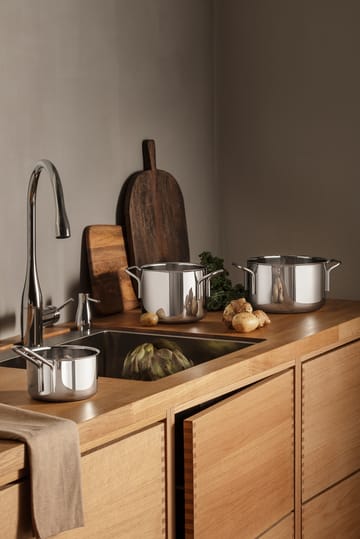 Eva Trio Stainless Steel grydesæt 3 dele - Rustfrit stål - Eva Solo