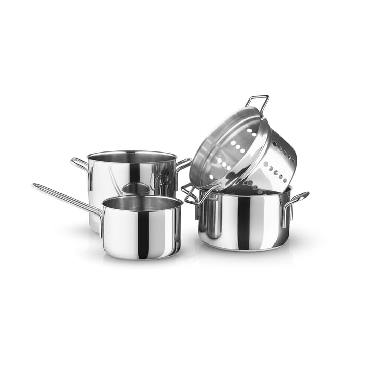 Eva Trio Stainless Steel grydesæt 4 dele - Rustfrit stål - Eva Solo