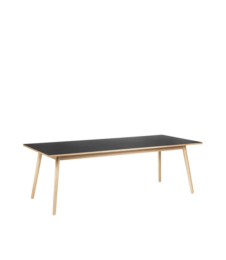 C35C spisebord 95x220 cm, Black-oak nature lacquered FDB Møbler