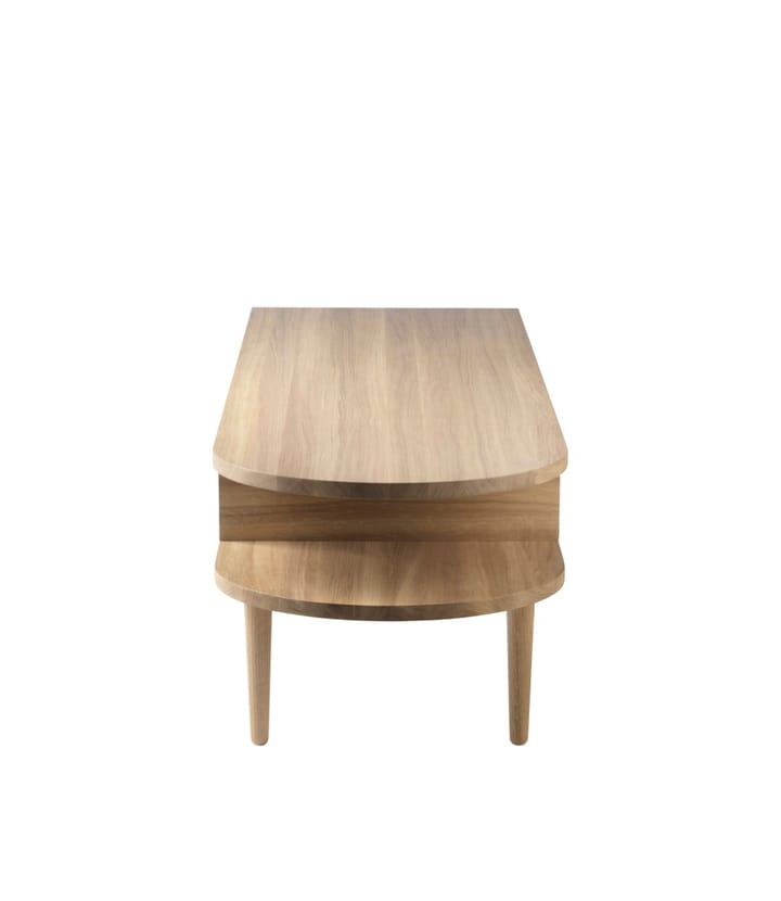 F24 Radius bænk - Oak nature lacquered 45x145 cm - FDB Møbler