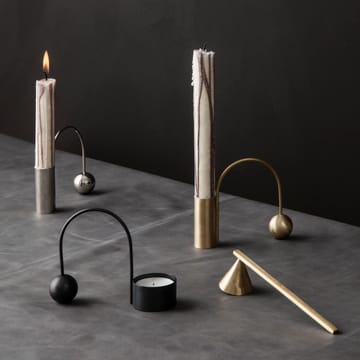 Balance sorte lysestager - fyrfadlys - ferm LIVING