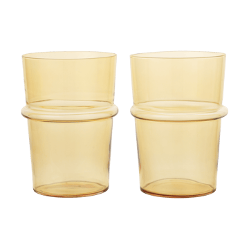 Boya drikkeglas højt 45 cl 2-pak - Yellow - Ferm Living