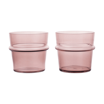 Boya drikkeglas lavt 30 cl 2-pak - Mauve - Ferm Living