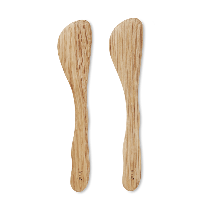 Cairn smørkniv 2-pak - Oak - ferm LIVING