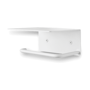 Dora toiletrulleholder med hylde - White - ferm LIVING