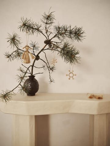 Ferm Living Jute Stars juletræsophæng 3 dele - Natural - ferm LIVING