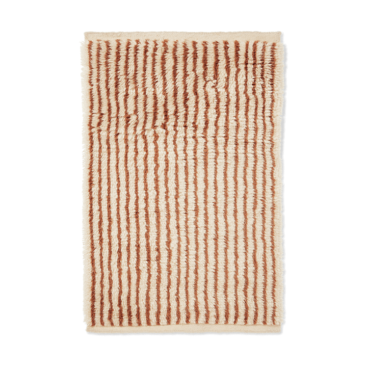 Kami tæppe - Off white-red brown, 80x120 cm - Ferm LIVING