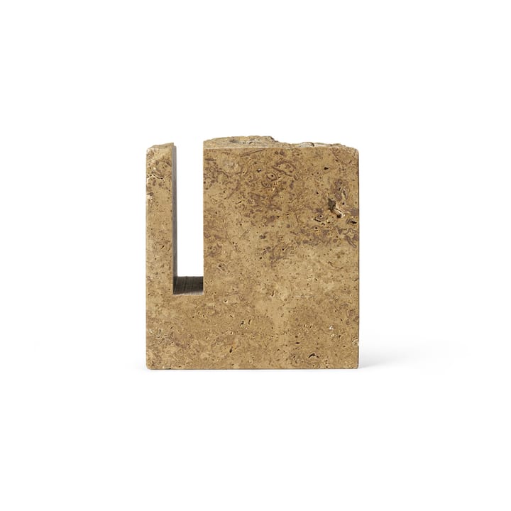 Klint kuglepenholder 9x9 cm, Beige travertin ferm LIVING