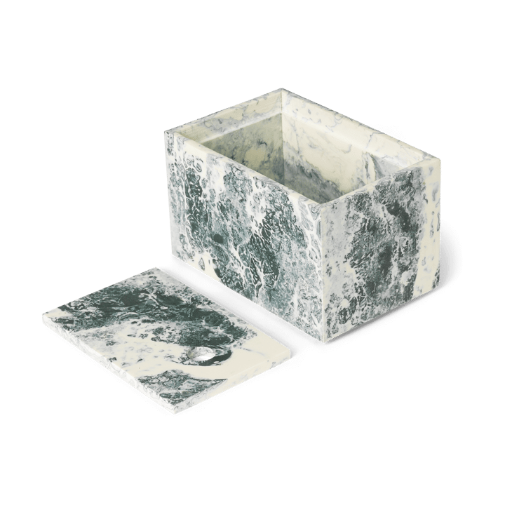 Mist opbevaringsboks 10x15 cm - Emerald-off white - ferm LIVING