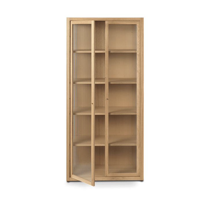 Reed vitrineskab 70x155 cm - Natural oak - ferm LIVING