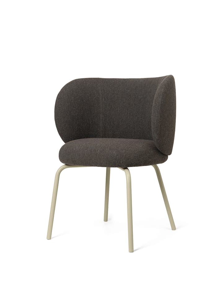 Rico dining chair hallingdal, Dark grey brown/Cashmere ferm LIVING