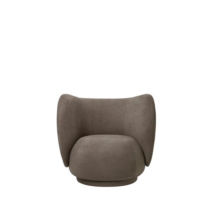 Rico lounge chair lænestol - brown, brushed - Ferm LIVING