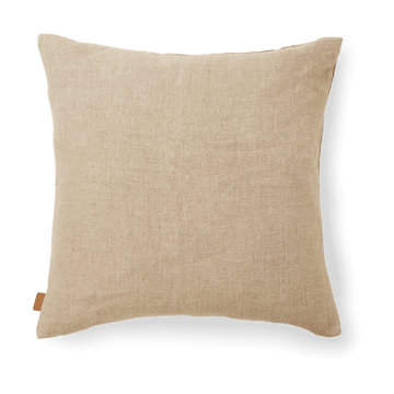 Senti Stripe pude 50x50 cm - Linen-carob brown - ferm LIVING