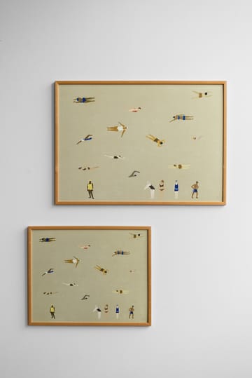 Swimmers plakat - Beige, 40x50 cm - Fine Little Day