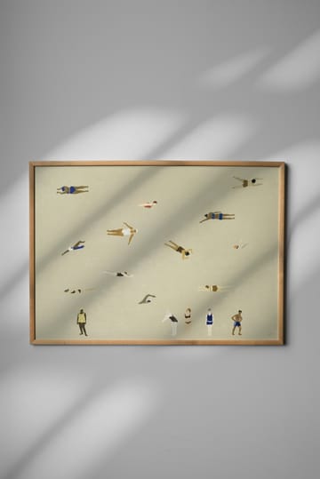 Swimmers plakat - Beige, 50x70 cm - Fine Little Day