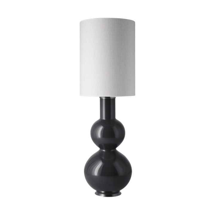 Augusta bordlampe grå lampefod - Babel Beige L - Flavia Lamps