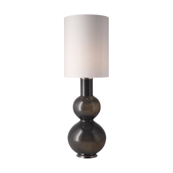 Augusta bordlampe grå lampefod, Babel Beige L Flavia Lamps