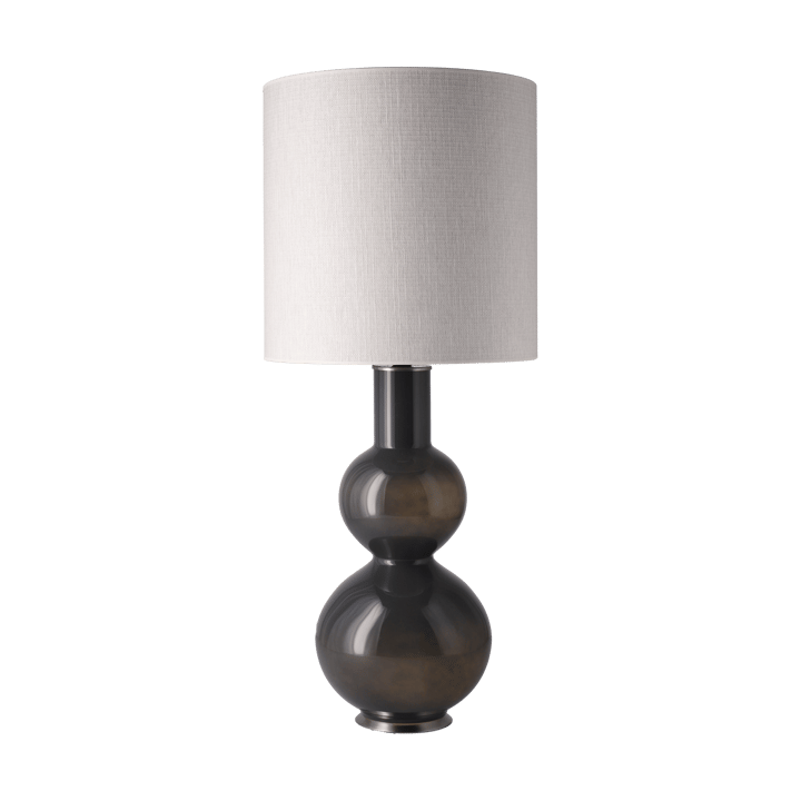 Augusta bordlampe grå lampefod, Babel Beige M Flavia Lamps