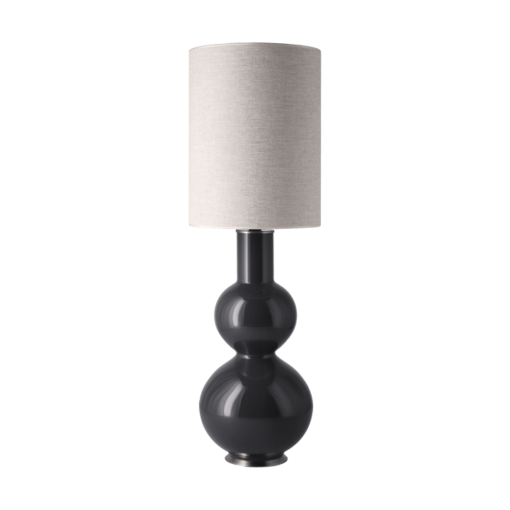 Augusta bordlampe grå lampefod - London Beige L - Flavia Lamps