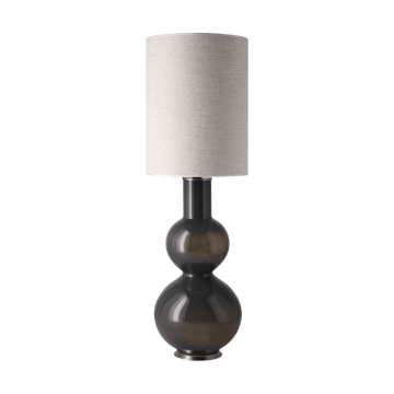 Augusta bordlampe grå lampefod - London Beige L - Flavia Lamps