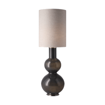 Augusta bordlampe grå lampefod - London Beige L - Flavia Lamps