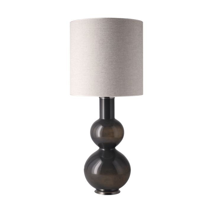 Augusta bordlampe grå lampefod, London Beige M Flavia Lamps