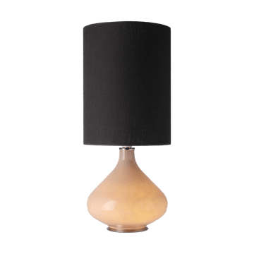 Flavia bordlampe beige lampefod - Lino Negro L - Flavia Lamps