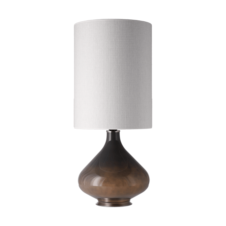 Flavia bordlampe grå lampefod, Babel Beige L Flavia Lamps