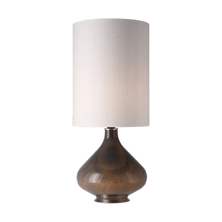 Flavia bordlampe grå lampefod, Babel Beige L Flavia Lamps