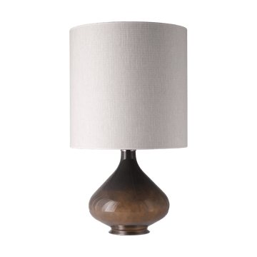 Flavia bordlampe grå lampefod - Babel Beige M - Flavia Lamps