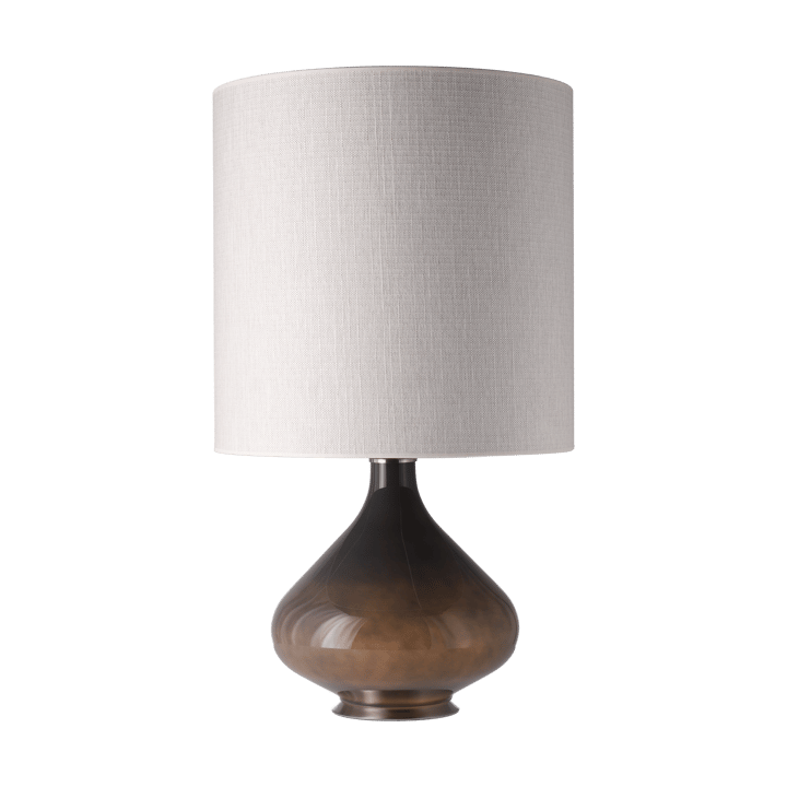 Flavia bordlampe grå lampefod, Babel Beige M Flavia Lamps