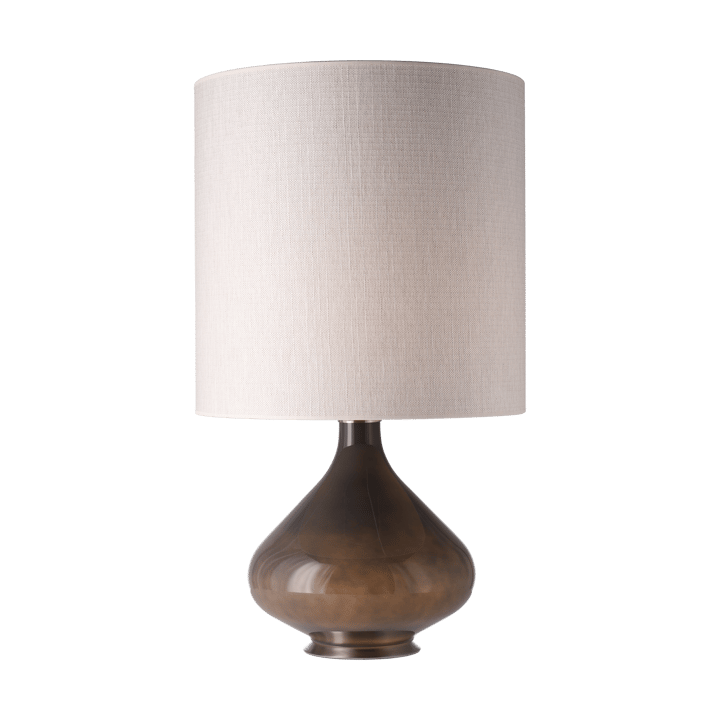 Flavia bordlampe grå lampefod, Babel Beige M Flavia Lamps