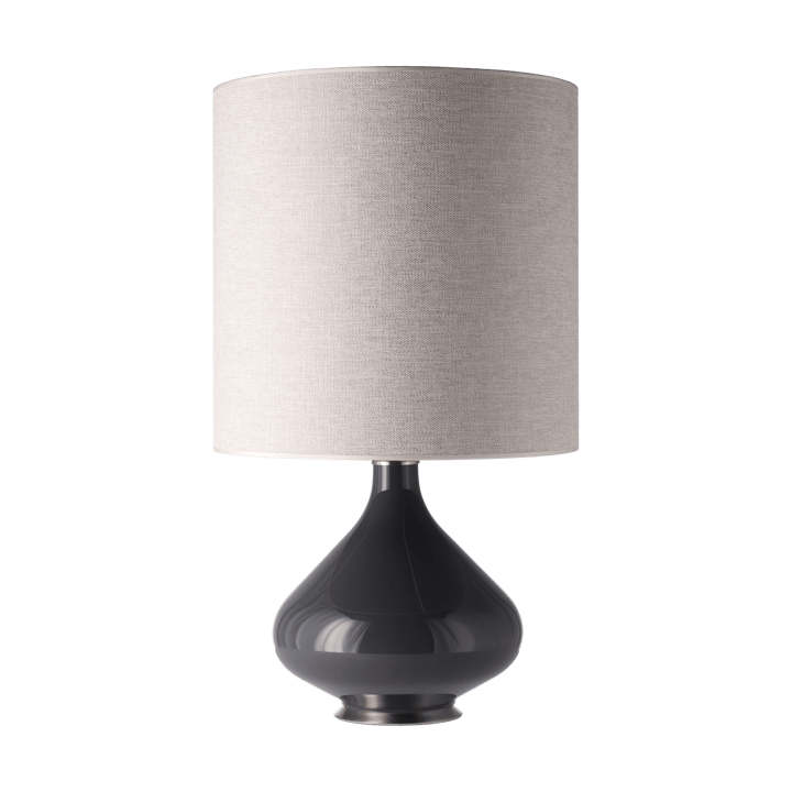 Flavia bordlampe grå lampefod - London Beige M - Flavia Lamps
