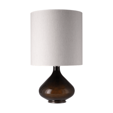 Flavia bordlampe sort lampefod - Babel Beige M - Flavia Lamps