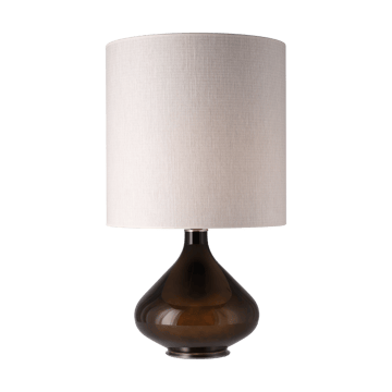 Flavia bordlampe sort lampefod - Babel Beige M - Flavia Lamps