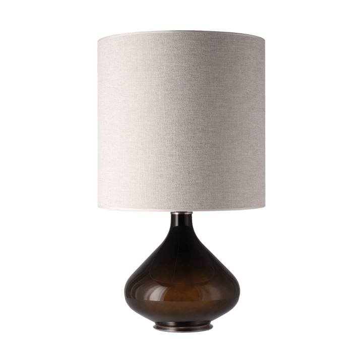 Flavia bordlampe sort lampefod - London Beige M - Flavia Lamps