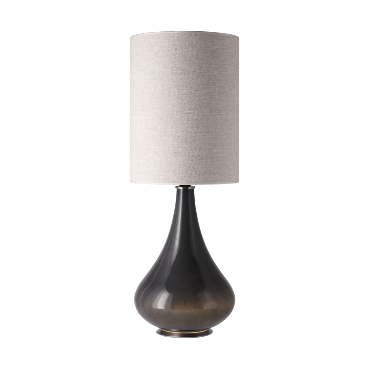 Renata bordlampe grå lampefod, London Beige L Flavia Lamps