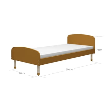 Dots enkeltseng 96x204 cm - Gul - FLEXA