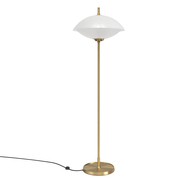 Clam gulvlampe 128 cm, Opal-brass Fritz Hansen