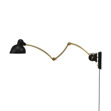 Kaiser Idell 6559-W væglampe - Matt black-brass - Fritz Hansen