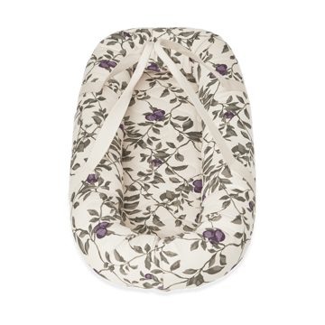 Plum satin quiltet babynest - 43x87x16cm - Garbo&Friends